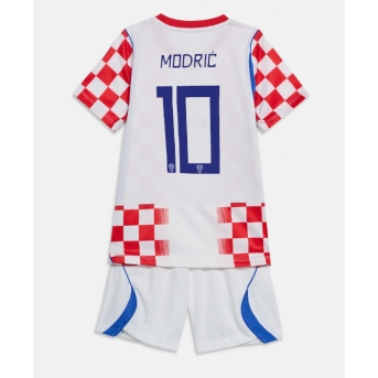 Billige Fotballdrakt Kroatia Luka Modric #10 Replika Hjemmedraktsett Barn VM 2026 Kortermet (med bukser)